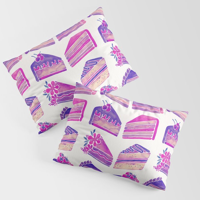 Cake Slices - Unicorn Palette Pillow Sham Gallery Image 1