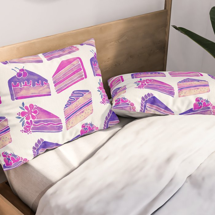 Cake Slices - Unicorn Palette Pillow Sham Gallery Image 2