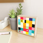 Geometric Bauhaus Pattern | Retro Arcade Video Game | Abstract Shapes Mini Art Print Gallery Image 2