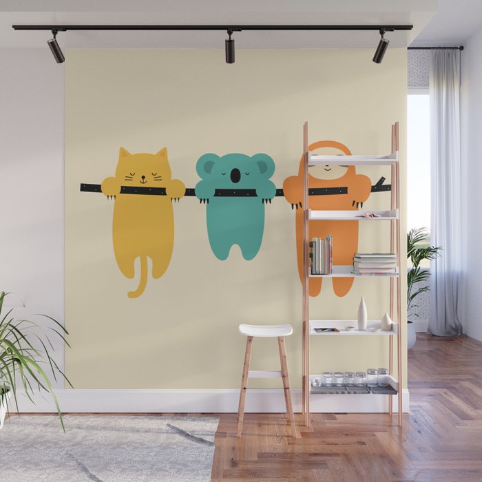 Hang In There Wall Mural Gallery Image 1