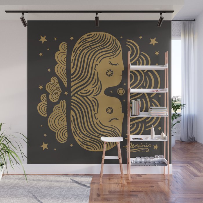 Gemini - Zodiac Sign Wall Mural Gallery Image 1