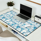 Washington DC toile blue Desk Mat Gallery Image 2