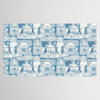 Washington DC toile blue Tablecloth Gallery Image 2
