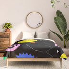 Modern minimalist art sticker pattern Comforter Gallery Image 3
