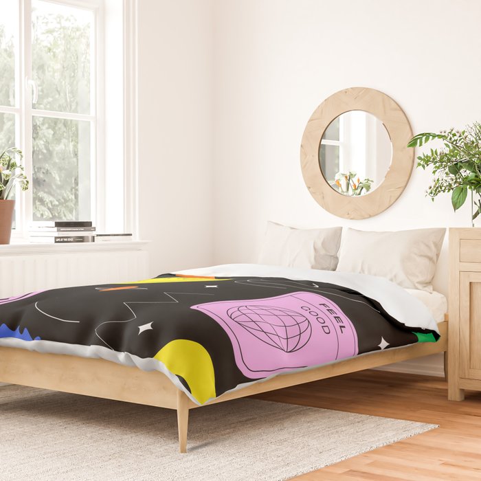 Modern minimalist art sticker pattern Duvet Cover Gallery Image 2