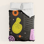 Modern minimalist art sticker pattern Duvet Cover Gallery Image 6