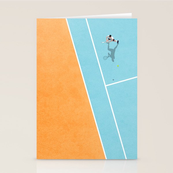 Tennis Court Colors  Stationery Card Gallery Image 2