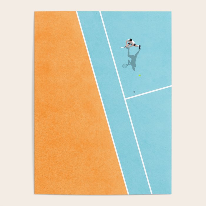 Tennis Court Colors  Poster Gallery Image 4