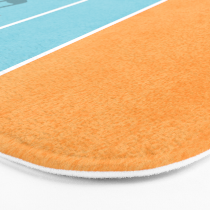 Tennis Court Colors  Bath Mat Gallery Image 3