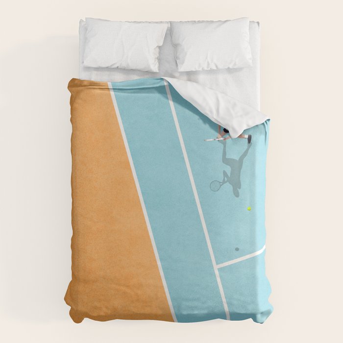 Tennis Court Colors  Duvet Cover Gallery Image 1