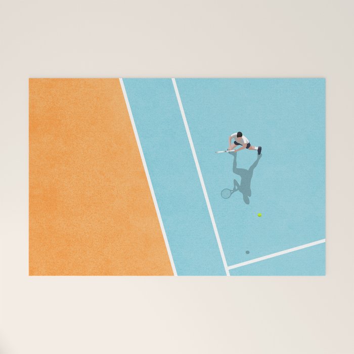 Tennis Court Colors  Welcome Mat Gallery Image 1