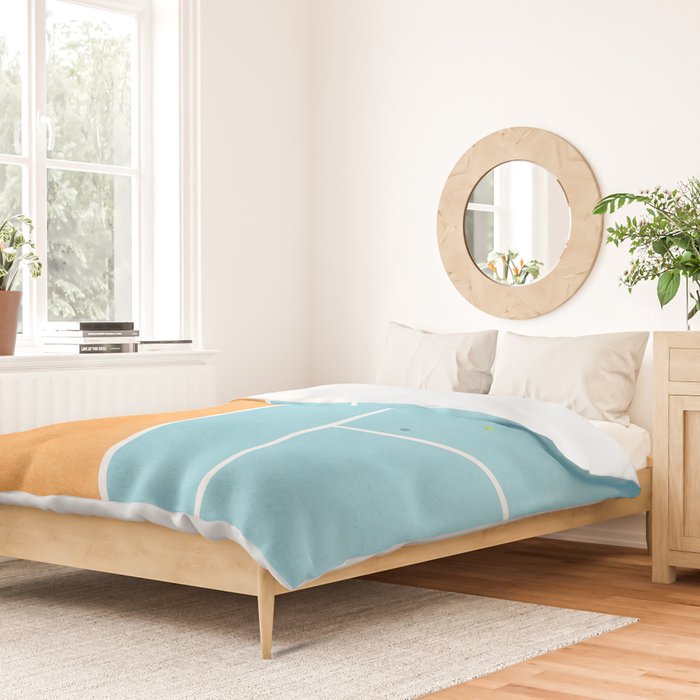 Tennis Court Colors  Duvet Cover Gallery Image 2
