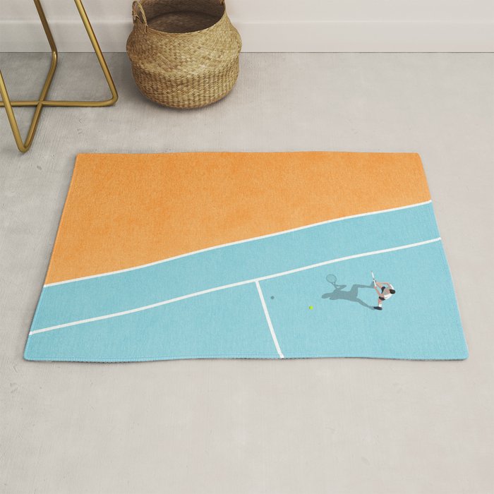 Tennis Court Colors  Rug Gallery Image 1