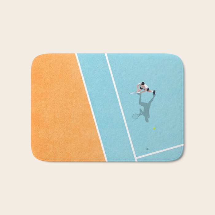 Tennis Court Colors  Bath Mat Gallery Image 1