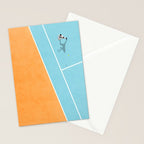 Tennis Court Colors  Stationery Card Gallery Image 2