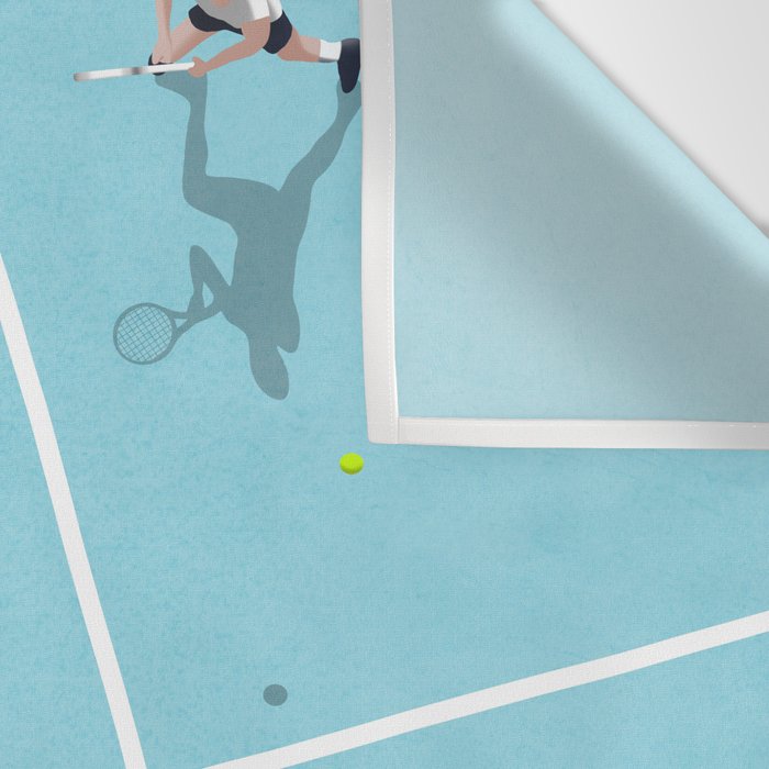 Tennis Court Colors  Wall Tapestry Gallery Image 3