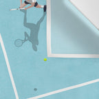 Tennis Court Colors  Wall Tapestry Gallery Image 3