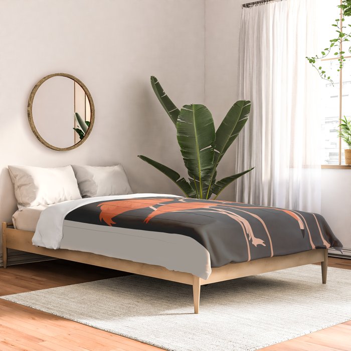 Graceful Flamingos 4 Comforter Gallery Image 2