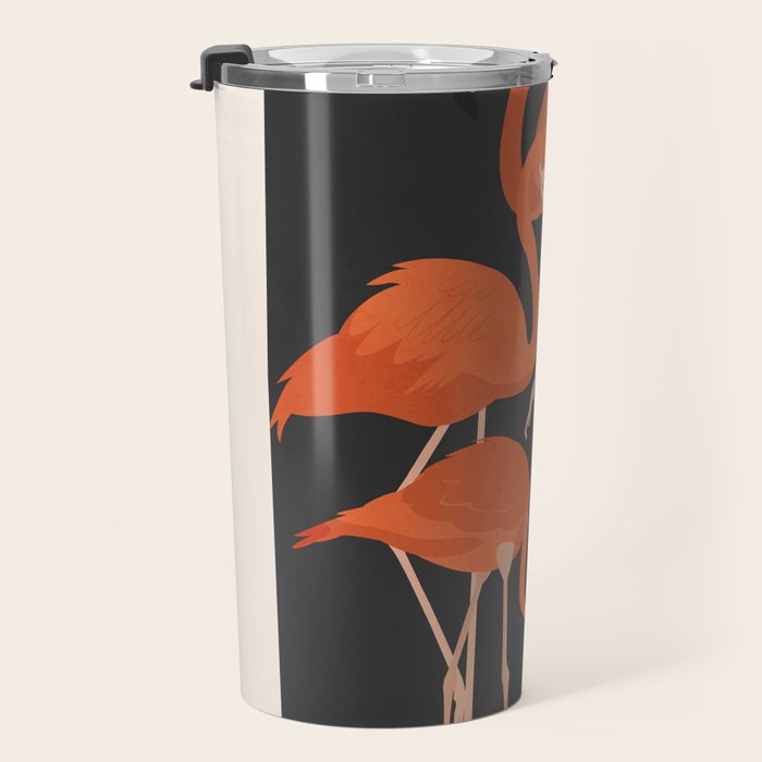 Graceful Flamingos 4 Travel Mug Gallery Image 3