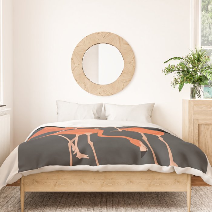Graceful Flamingos 4 Duvet Cover Gallery Image 3