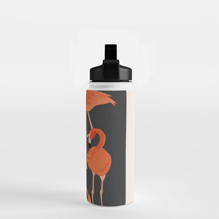 Graceful Flamingos 4 Water Bottle Gallery Image 2