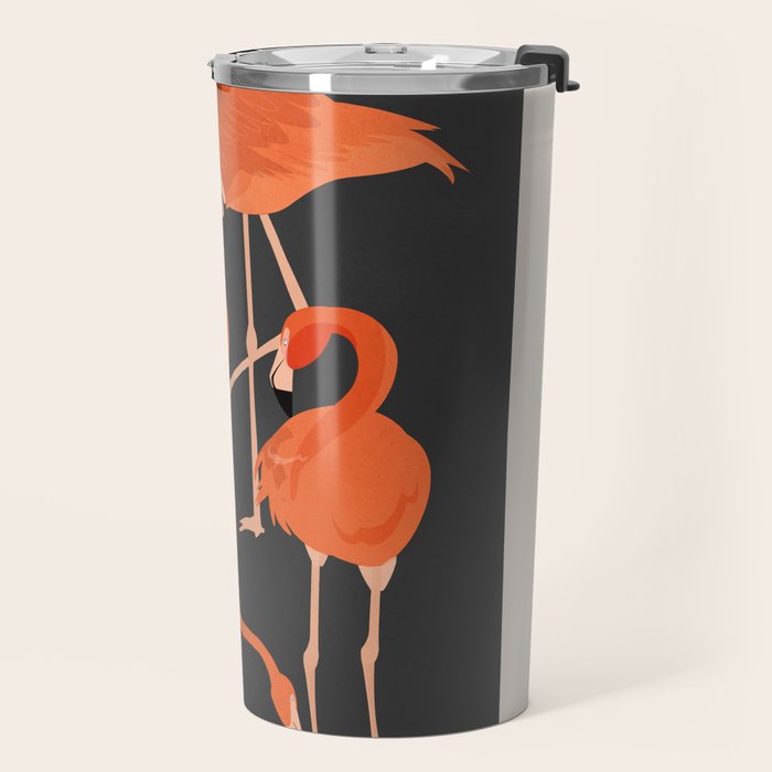 Graceful Flamingos 4 Travel Mug Gallery Image 2