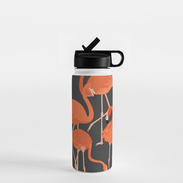 Graceful Flamingos 4 Water Bottle Gallery Image 1