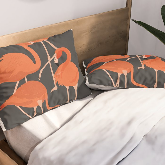 Graceful Flamingos 4 Pillow Sham Gallery Image 2