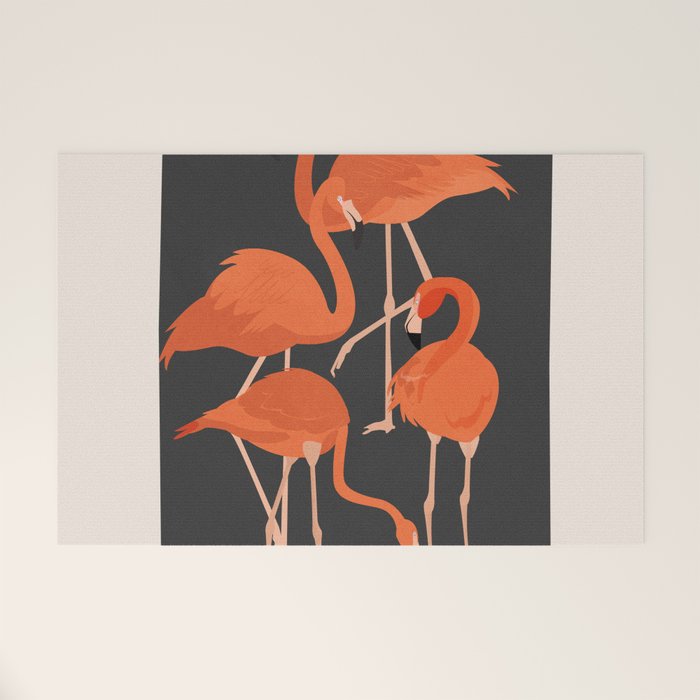 Graceful Flamingos 4 Welcome Mat Gallery Image 1