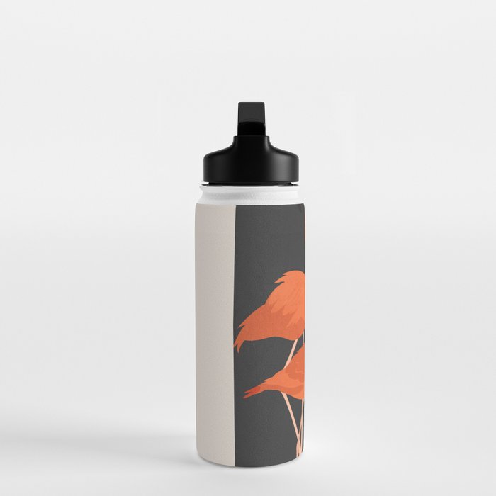 Graceful Flamingos 4 Water Bottle Gallery Image 3