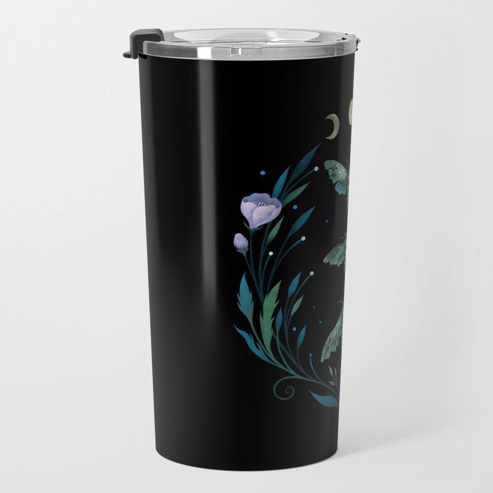 Lime Hawk Moths Night Travel Mug Gallery Image 3