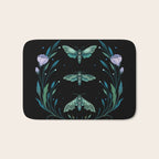 Lime Hawk Moths Night Bath Mat Gallery Image 1
