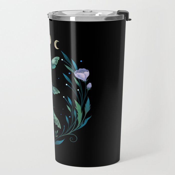 Lime Hawk Moths Night Travel Mug Gallery Image 2