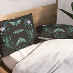 Lime Hawk Moths Night Pillow Sham Gallery Image 2