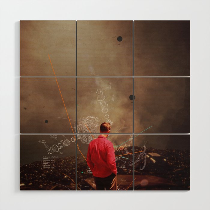 Weighing my Chances to Return Wood Wall Art Gallery Image 1