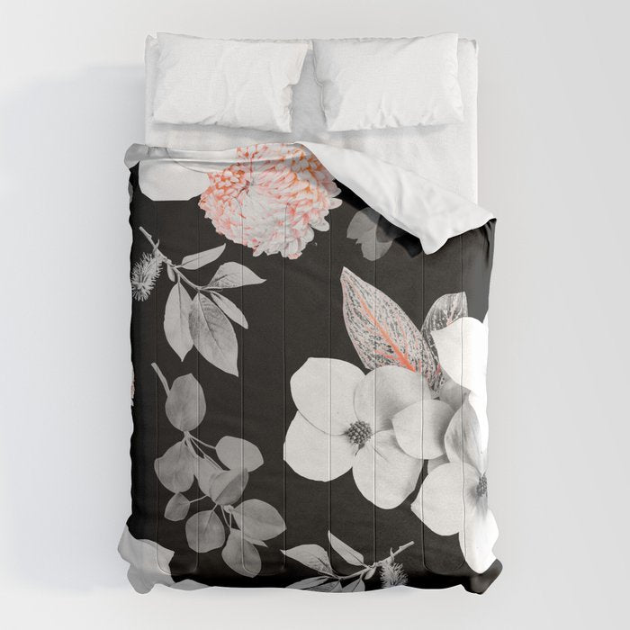 Night bloom - moonlit flame Comforter Gallery Image 6