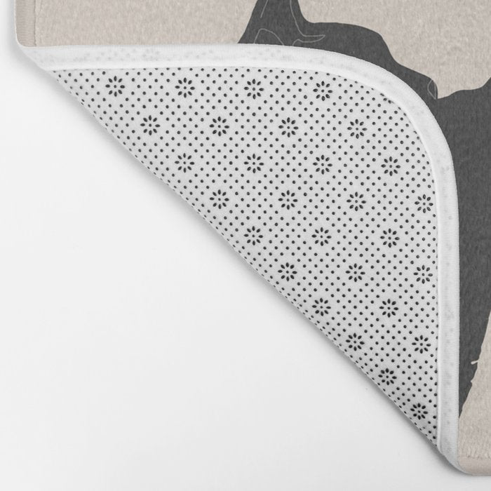The Abstract Black Cats Bath Mat Gallery Image 2