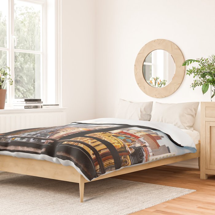 New York City Window Panoramic Duvet Cover Gallery Image 2