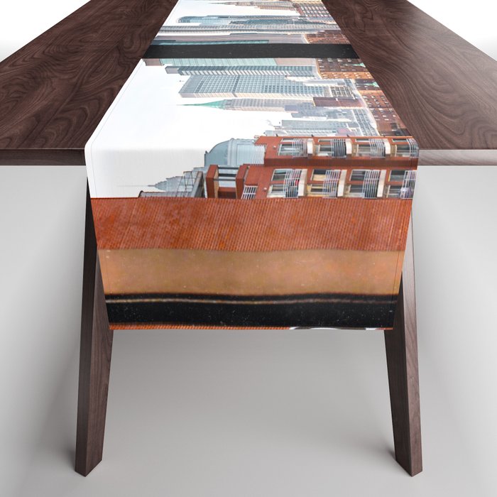 New York City Window Panoramic Table Runner Gallery Image 1