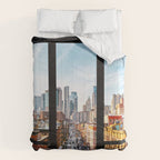 New York City Window Panoramic Comforter Gallery Image 6