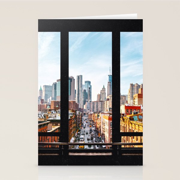 New York City Window Panoramic Stationery Card Gallery Image 1