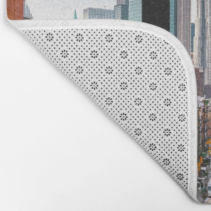 New York City Window Panoramic Bath Mat Gallery Image 2