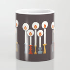 Festive Retro Candles Coffee Mug Gallery Image 4