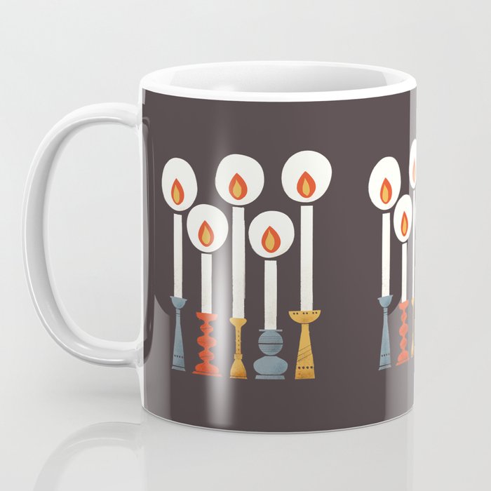Festive Retro Candles Coffee Mug Gallery Image 3