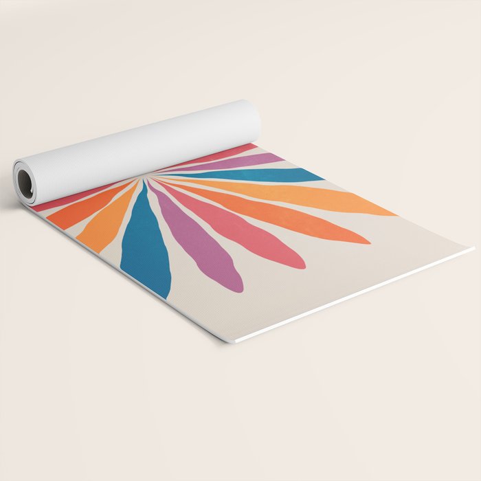 Vintage California Sun: Star Leaf Matisse Edition Yoga Mat Gallery Image 2