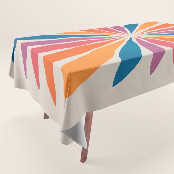 Vintage California Sun: Star Leaf Matisse Edition Tablecloth Gallery Image 1