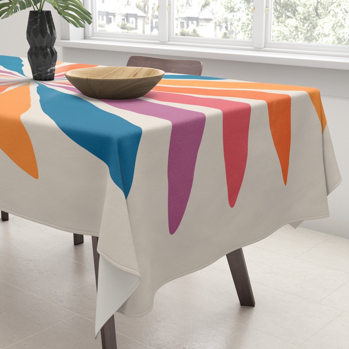 Vintage California Sun: Star Leaf Matisse Edition Tablecloth Gallery Image 3