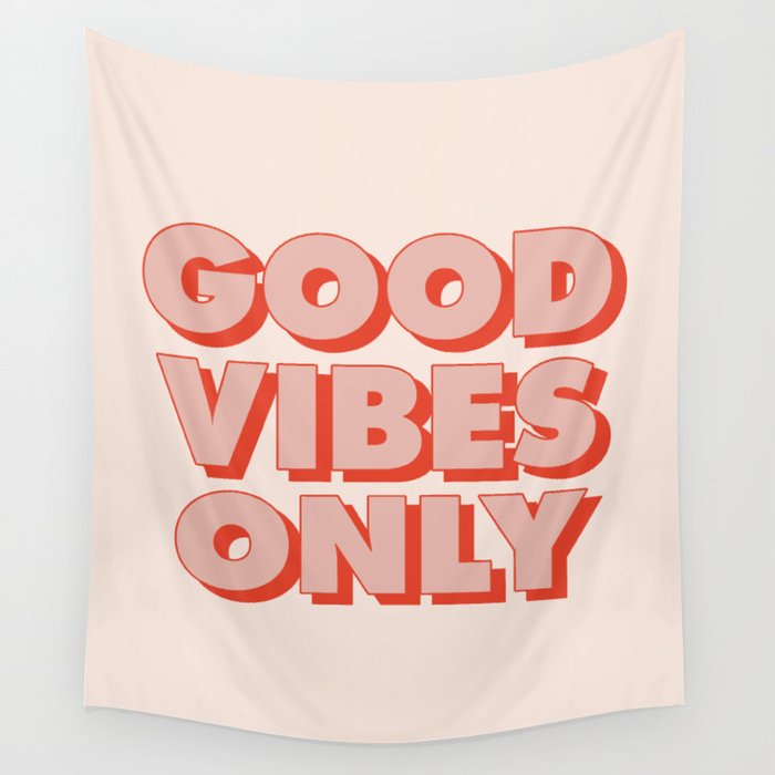 Good Vibes Only Wall Tapestry Gallery Image 4
