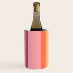 Retro Modern Vertical Stripe Pattern Pink Orange Yellow Purple  Wine Chiller Gallery Image 3
