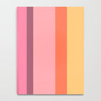 Retro Modern Vertical Stripe Pattern Pink Orange Yellow Purple  Notebook Gallery Image 4